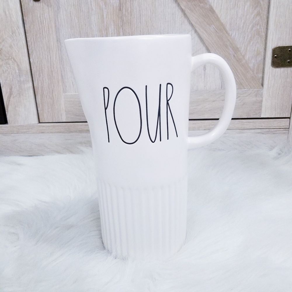 NWT Rae Dunn POUR Pitcher LL 2019 Design